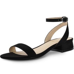Ankis Nude Black Women Sandals, 12, 13L-143S001